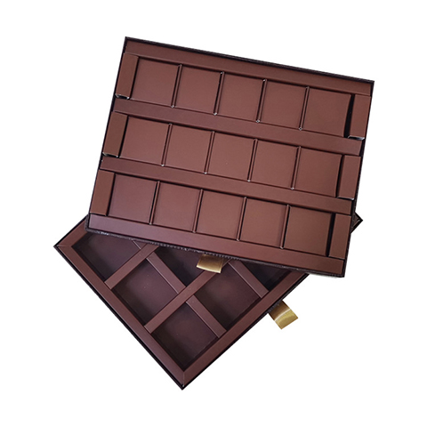 Special PU Leather Paper with Double-drawer,the Luxury Chocolate Packaging