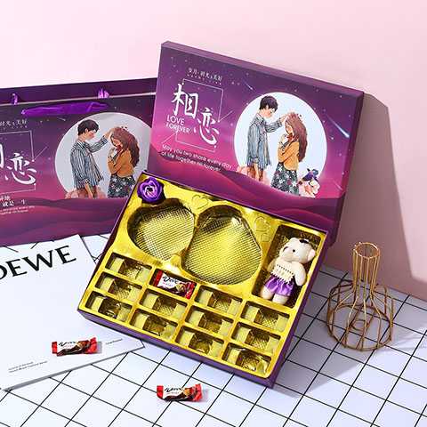Luxury Rigid Chocolate Box with PS Inlay Tray