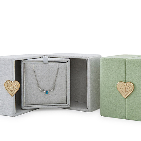 Velvet Pasting Double Door Luxury Jewelry Box