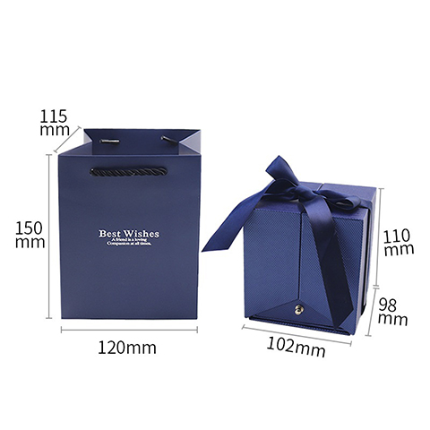 Double-door Gift Box with Ribbon Closure