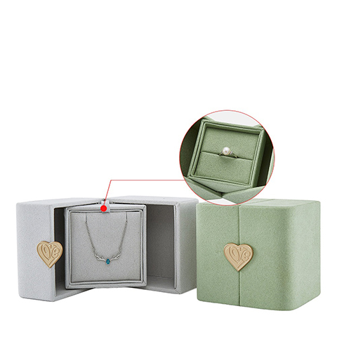 Velvet Pasting Double Door Luxury Jewelry Box