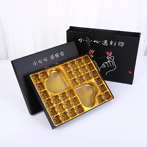 Luxury Rigid Chocolate Box with PS Inlay Tray