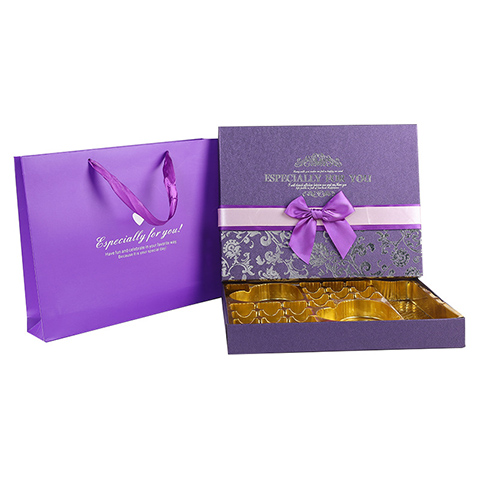 Luxury Rigid Chocolate Box with PS Inlay Tray