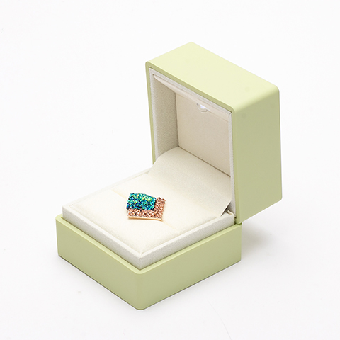 Plastic Board with Light Jewelry Ring Box 