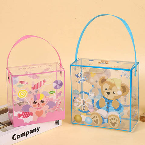 Transparent PVC Cartoon Picture Handbag