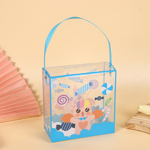 Transparent PVC Cartoon Picture Handbag