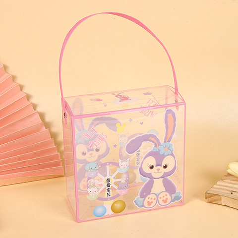 Transparent PVC Cartoon Picture Handbag