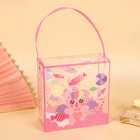 Transparent PVC Cartoon Picture Handbag